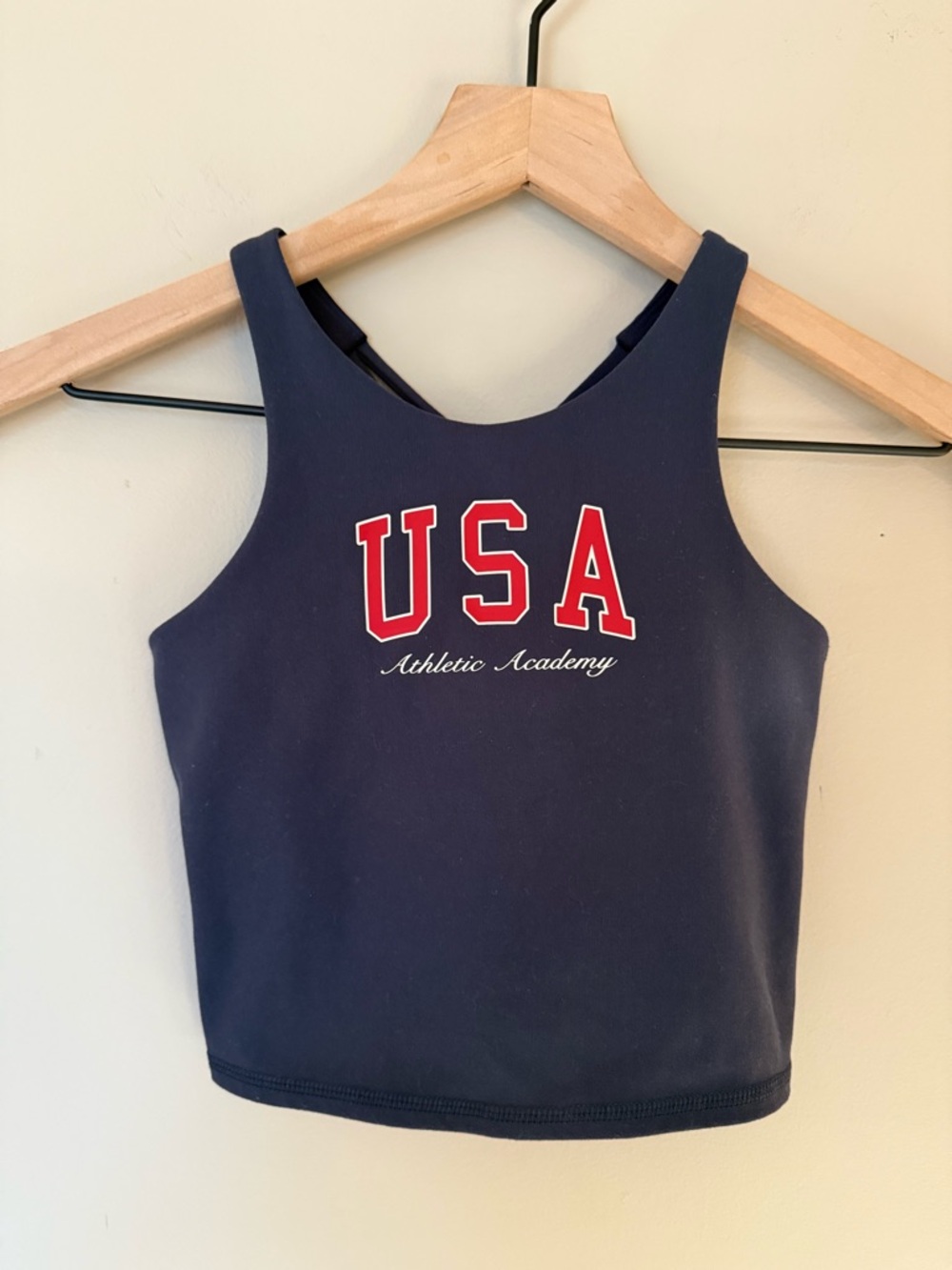 all in motion Girls Navy USA Athletic Tank